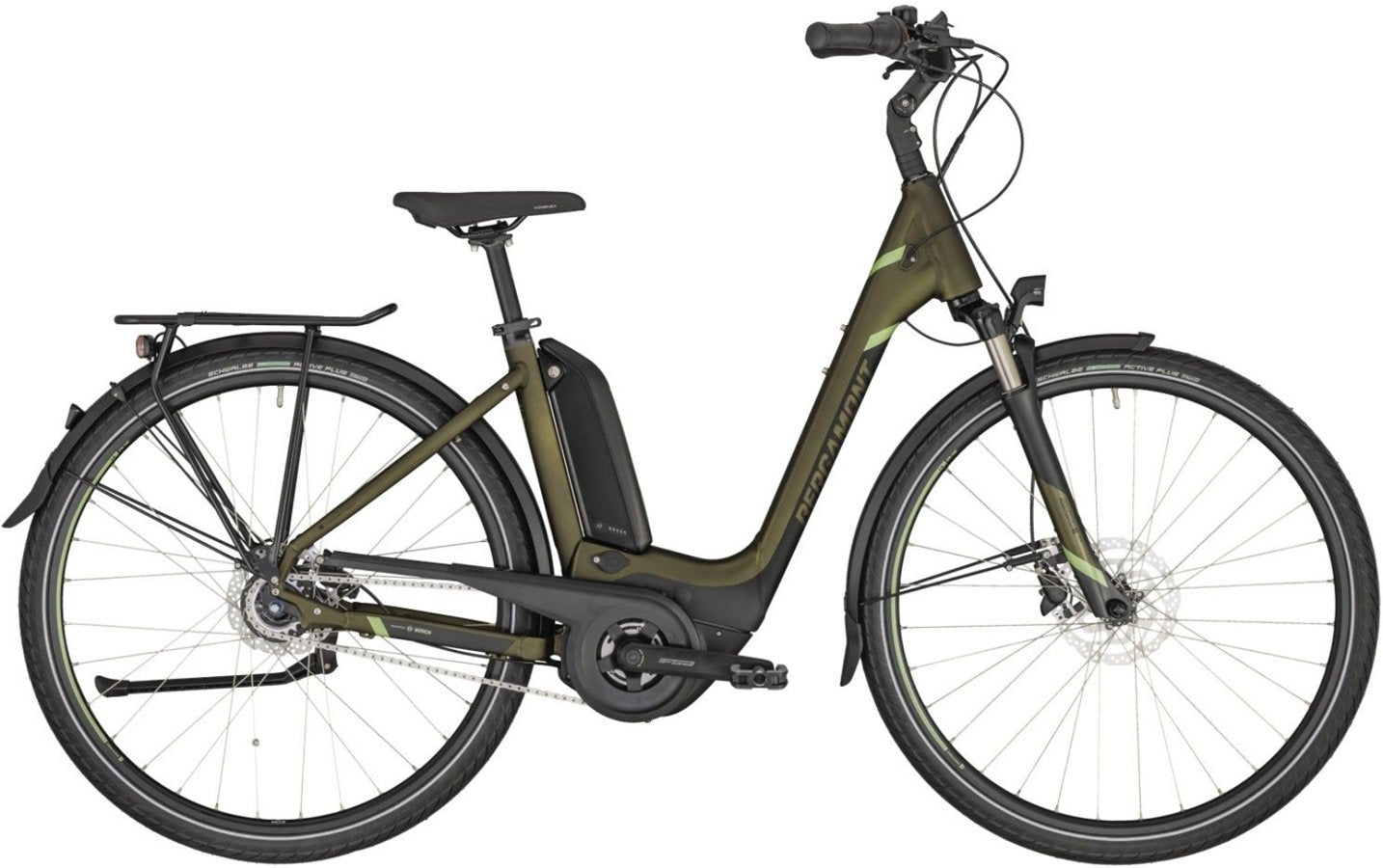 Bergamont E-Horizon N8 FH 500 Wave olive - 400 Wh - 2020 - 26 Zoll - Tiefeinsteiger