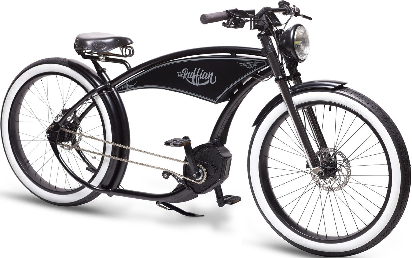 Ruff Cycles THE RUFFIAN schwarz - weißwand - 400 Wh - 2020 - 26 Zoll - Damen und Herren