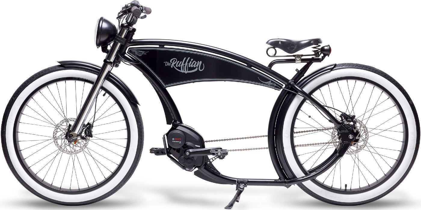 Ruff Cycles THE RUFFIAN schwarz - weißwand - 400 Wh - 2020 - 26 Zoll - Damen und Herren